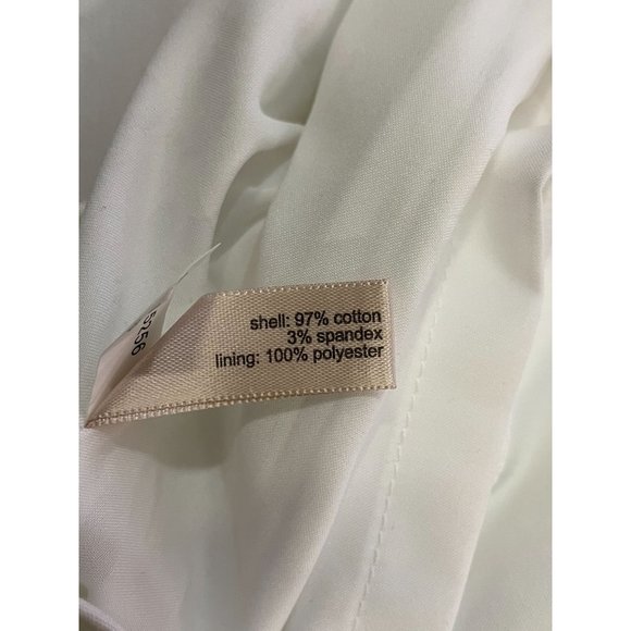 NWT The limited Back Zipper Cotton/Spandex Zero Size Color White Women's Skirt - Picture 6 of 7